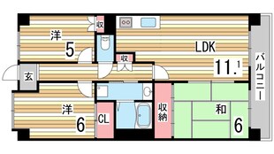 リヴェール御影の物件間取画像